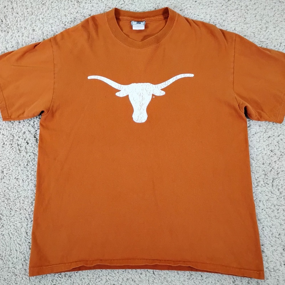 Vintage Texas Longhorns Shirt Mens Large Orange Lee Football Sports Western Y2K